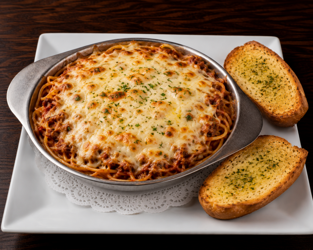 Baked Spaghetti Bolgnese